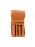 Tan Four Pen Leathe Case | Aston Leather Men's Collection | Sams Tailoring