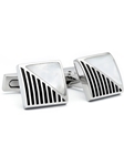 Silver Mother Of Pearl Cuff Links | Hickey FreeMan Cufflinks | Sams Tailoring