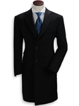 Navy Cashmere Overcoat