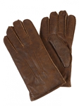 Rugged Whiskey Sheepskin Top Stitched Men Gloves | Aston Leather Fall 2016 Collection | Sam's Tailoring