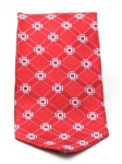 Red Patterned Silk Tie