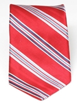 Red Stripe Silk Tie