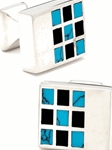 *`Spots` Silver Cufflinks
