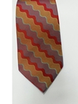 Wine, Orange and Green Silk Tie | Jane Barnes | Sam's Tailoring Fine Men's Clothing