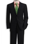 Black w/ Blue Wide Windowpane Suit