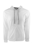 White & Grey Contrast Full Zip Hoodie | Georg Roth Sweaters & Hoodies | Sam's Tailoring Fine Men Clothing