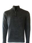 Vintage Charcoal Garment Dyed Cotton Pullover  | Georg Roth Sweaters & Hoodies | Sam's Tailoring Fine Men Clothing