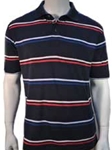 Striped Pique Plaited Collar