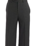 Flat Front Black Trouser