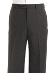 Flat Front Black Trouser