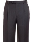 Flat Front Black Trouser