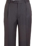 Flat Front Black Trouser