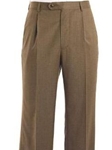Flat Front Black Trouser