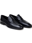Black Italian Deerskin Classic Modern Silhouette | Belvedere Studio Shoes | Sam's Tailoring Fine Men's Clothing