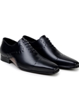 Black Italian Calf Leather Men's Dress Shoe | Belvedere Studio Shoes | Sam's Tailoring Fine Men's Clothing