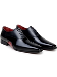 Black Italian Leather Lining Men's Dress Shoe | Belvedere Studio Shoes | Sam's Tailoring Fine Men's Clothing