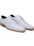 White Deerskin & Nappa Leather Men's Shoe | Belvedere Studio Shoes | Sam's Tailoring Fine Men's Clothing