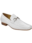 White Genuine Ostrich Bartolo Men's Loafer | Belvedere Dress Shoes | Sam's Tailoring Fine Men's Clothing