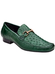 Forest Green Genuine Ostrich Bartolo Men's Loafer | Belvedere Dress Shoes | Sam's Tailoring Fine Men's Clothing