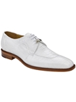 White Genuine Ostrich Leg Siena Dress Shoe | Belvedere Dress Shoes | Sam's Tailoring Fine Men's Clothing