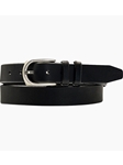 Black Genuine Oil Tanned Leather Highlife Belt | Lejon Leather Causal Belts | Sam's Tailoring Fine Men's Clothing