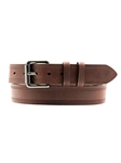 Brown Double Haul Roller Buckle Men's Belt | Lejon Leather Causal Belts | Sam's Tailoring Fine Men's Clothing
