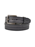 Black Brass Finish Buckle Taos Men's Belt | Lejon Leather Causal Belts | Sam's Tailoring Fine Men's Clothing