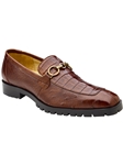Walnut Caiman & Ostrich Quill Corso Men Loafer | Belvedere Dress Shoes | Sam's Tailoring Fine Men's Clothing