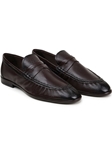 Brown Deerskin Upper Men's Penny Loafer | Belvedere Studio Shoes | Sam's Tailoring Fine Men's Clothing
