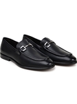 Black Italian Deerskin Men's Horsebit Loafer | Belvedere Studio Shoes | Sam's Tailoring Fine Men's Clothinga