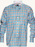 Striped Poplin with White Collar