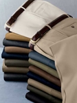 Garbardine Flat Front Trousers