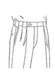 Model 391 Super 100's Gabardine Trousers