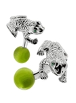Black Spotted Frog Cufflinks
