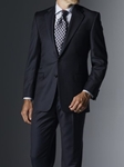 Navy with White Stripe Suit