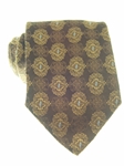 Yellow and Blue Broad Stripe Silk Tie