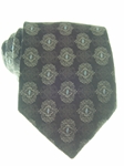 Yellow and Blue Broad Stripe Silk Tie
