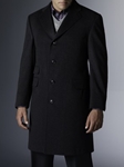Navy Cashmere Overcoat