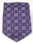 Lavender and Black Silk Tie