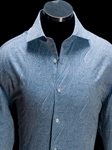 Brown & White Button Down Collar Shirt