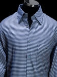 Brown & White Button Down Collar Shirt