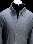 Brown & White Button Down Collar Shirt