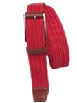 Italian Woven Waxed cotton Elastic Belt