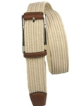 Italian Woven Waxed cotton Elastic Belt
