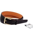 24K Etched Gold Plated Over Brass 1 inch Buckle