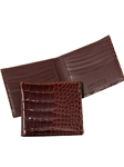 Black Alligator Double Billfold Wallet