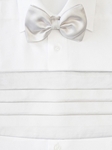 Classic Black Bow Tie and Cummerbund Set