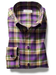 Striped Poplin with White Collar