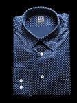 Brown & White Button Down Collar Shirt