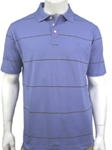 Stripe Jersey Short Sleeve Polo